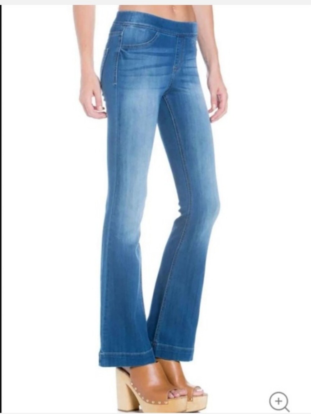 Cello sz L Jeans Flare Pull On Jeans